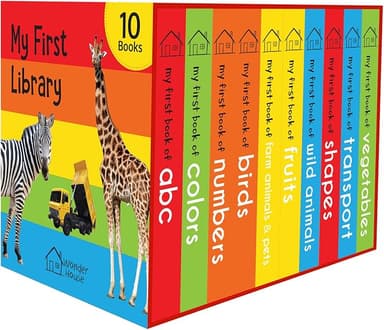 My First Library : Boxset of 10 Board Books for Kids
